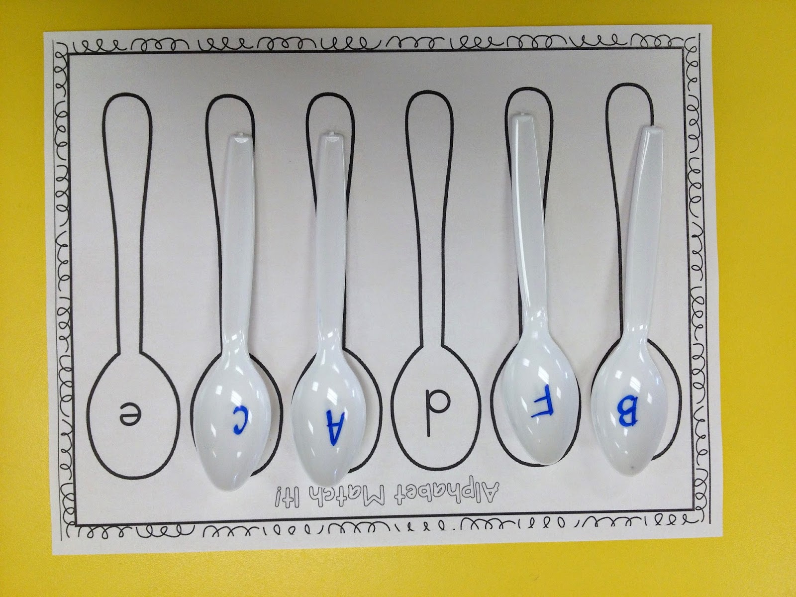 Literacy Centers With Spoons Mrs. McGinnis' Little Zizzers