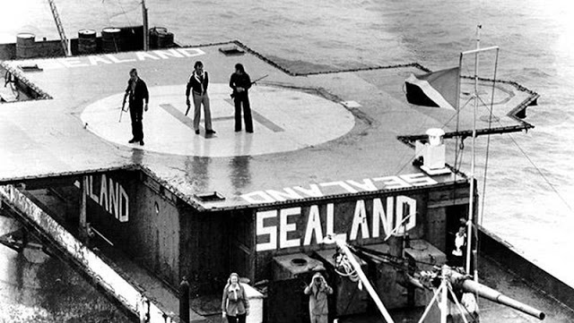 The 1978 armed invasion of Sealand by a German businessman, Alexander Achenbach. Three armed men on the Sealand platform. Pirate Radio and Sealand and Other stories of Rock, Radio, and Regulations. Marchmatron.com The 1978 armed invasion of Sealand by a German businessman, Alexander Achenbach. Three armed men on the Sealand platform. Pirate Radio and Sealand and Other stories of Rock, Radio, and Regulations. Marchmatron.com