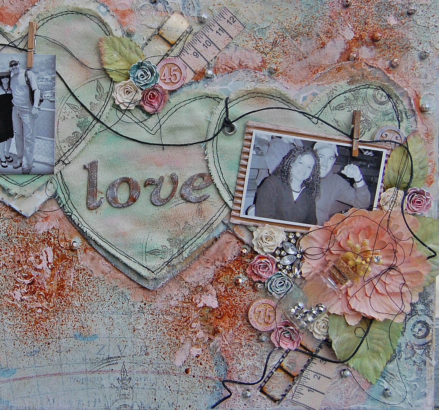 Treasuring Memories My Creative Scrapbook Mixed Media kit work and