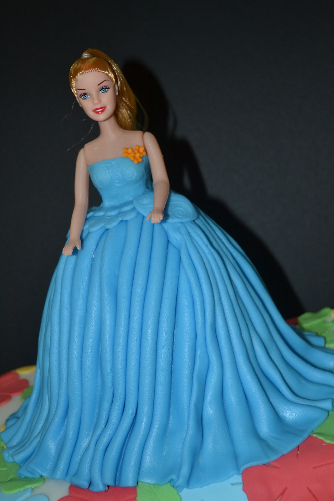 Cakes, Cakes N more: Barbie in blue.... Khavinaa's 1st birthday