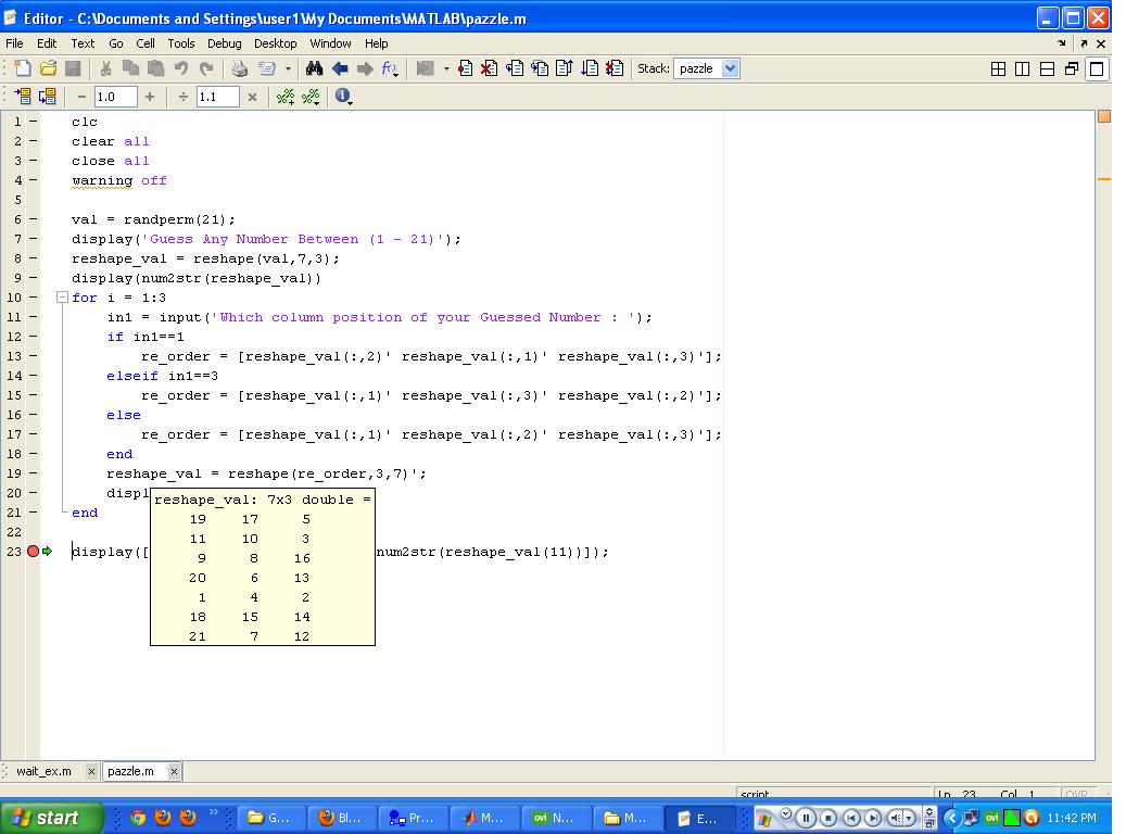 Programming Tips Matlab Debugging Keys , How to Debug Matlab code
