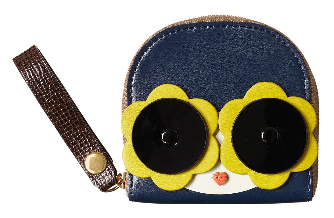 I Love Orla Kiely Orla Kiely SS17 Mainline Applique Face in Navy and Orange