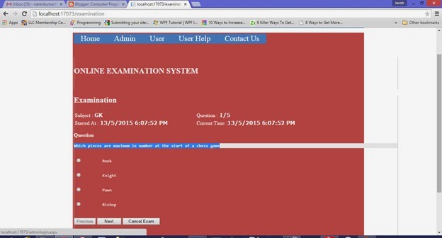 exam panel exam panel