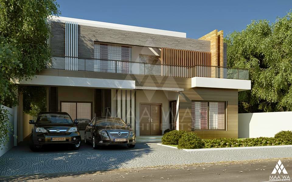 One Kanal House at DHAEME Lahore 3D Front Design.Blog