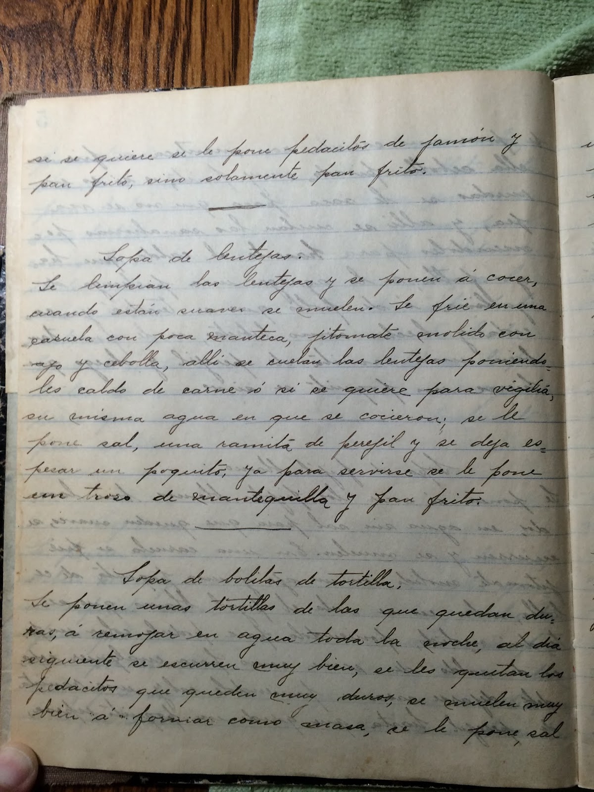 Tia Sara&rsquo;s Recipes: Sopa De Frijol Blanco-White Bean Soup