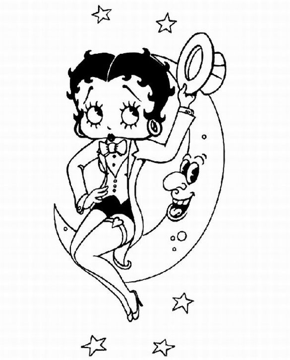 Betty Boop Coloring Pages Fantasy Coloring Pages