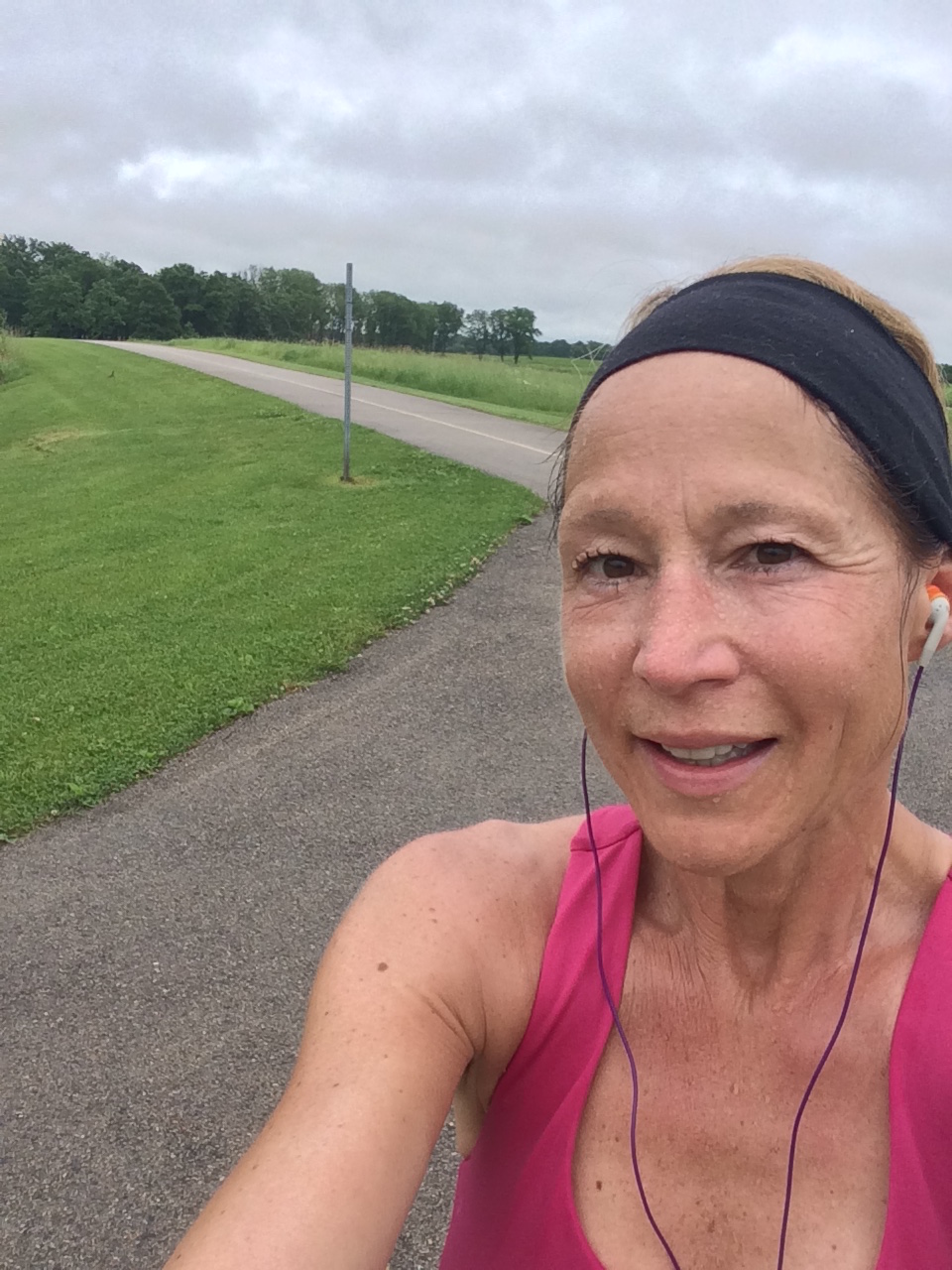 Still running...and happy to be on the loop where everyone walks and runs.