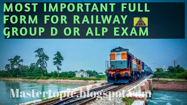 Most important full form for railway group d