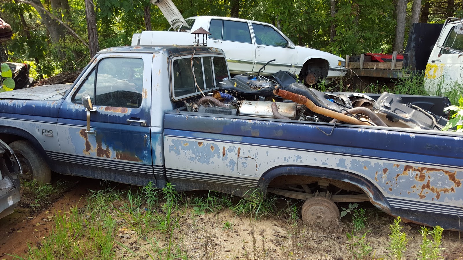 Vintage Blue Ford F150 Truck Brooks Auto Sales And Salvage