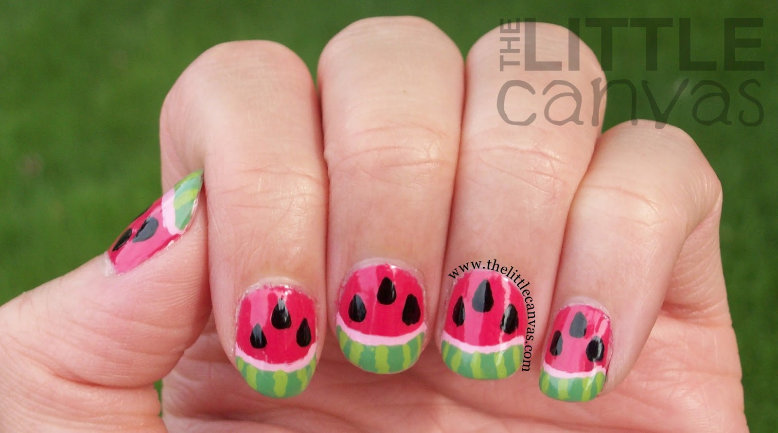 9. Watermelon Nail Art for Summer - wide 9