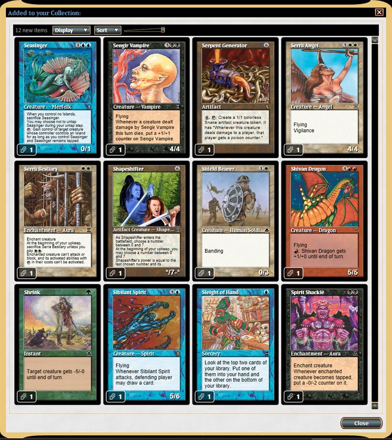 Magic the Gathering Adventures White Border MTGO as Black Border