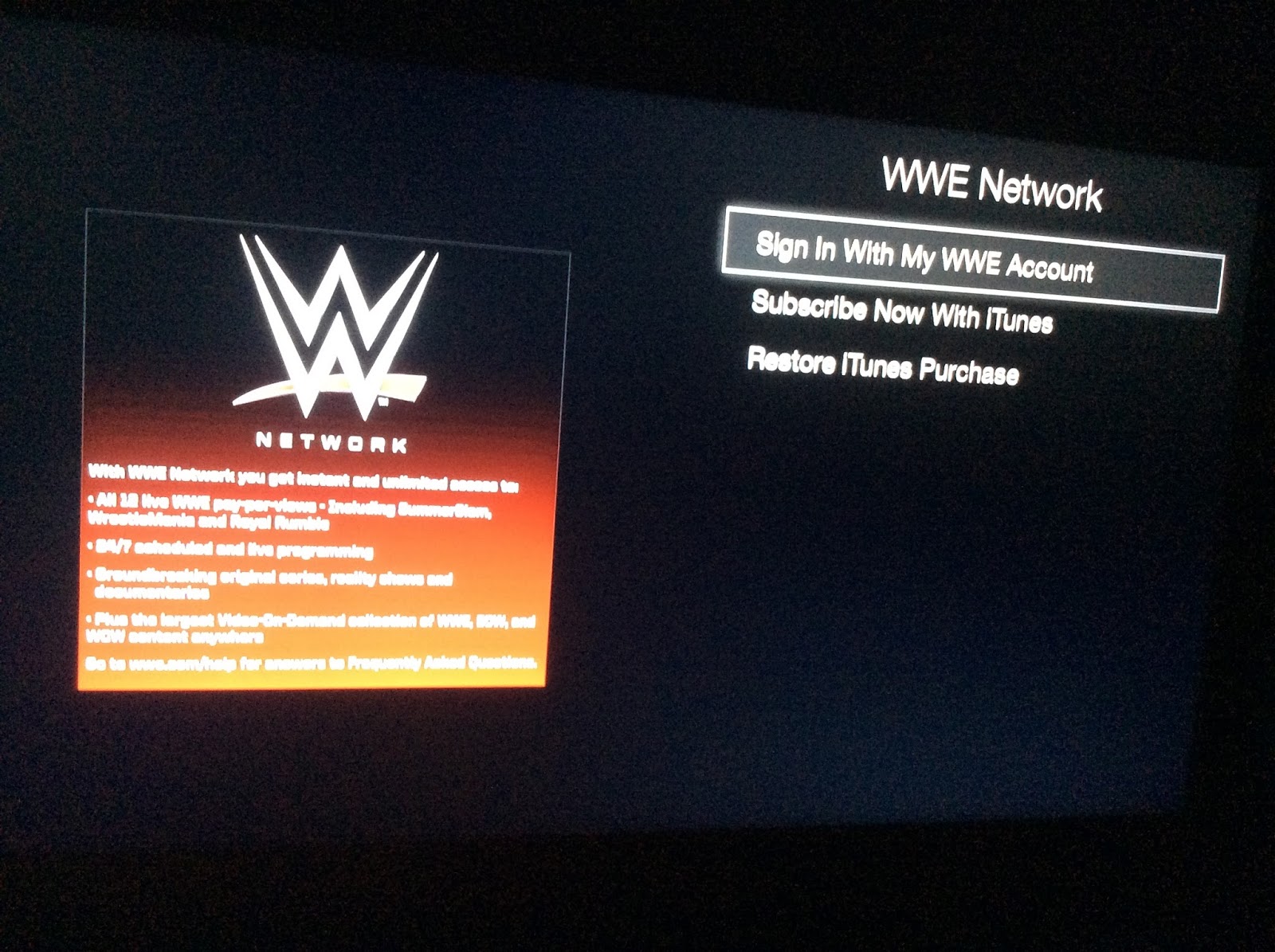 Logo Wwe Network On Now Tv Wwe Channel Wwe Network Now Wwe
