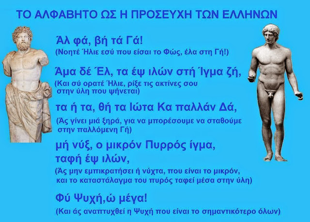 Ελληνική Αλφαβήτα -προσευχή