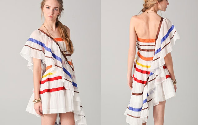 striped alternative dress