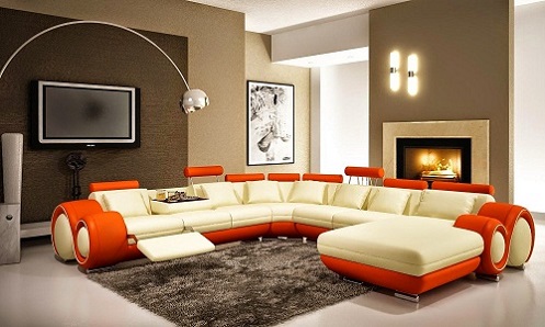 Thiết kế ghế sofa kết hợp đèn trang trí làm mới không gian sống