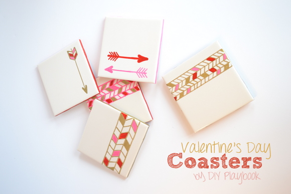 How to Make Valentine's Day Coasters | The DIY Playbook