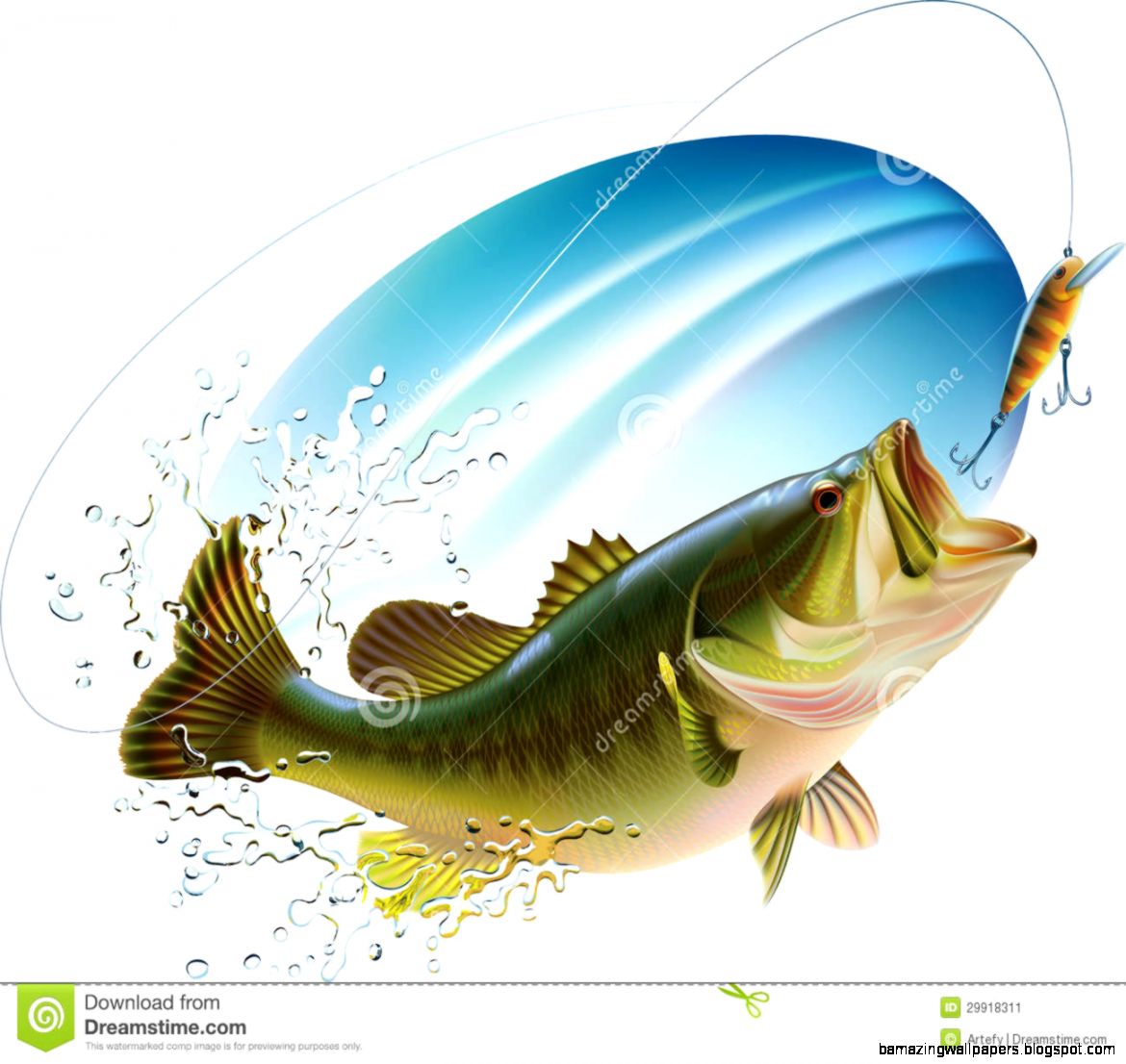 Download Largemouth Bass Jumping Drawing | Amazing Wallpapers
