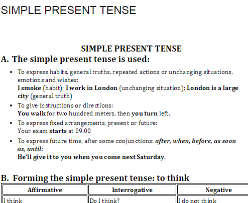 Materi Belajar Bahasa Inggris Pemula Simple Present Tense File