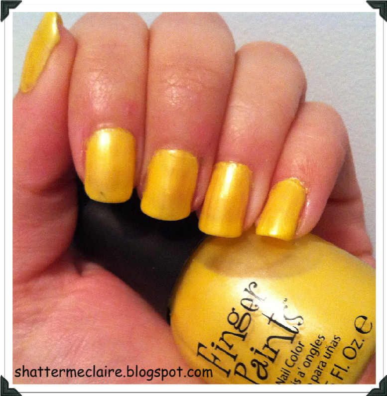 Shatter me Claire Finger Paints Art NouvYellow