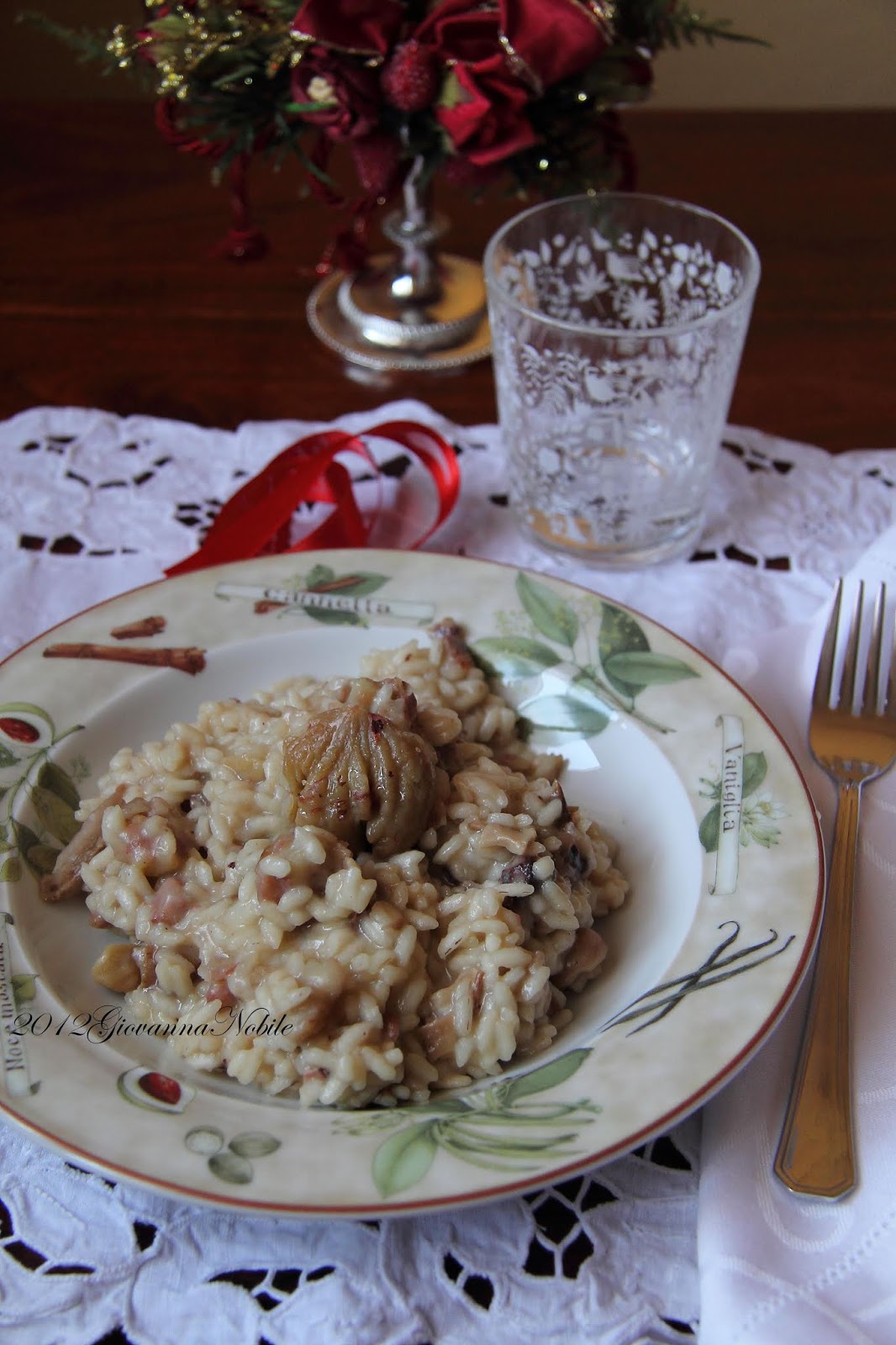 Risotto con castagne e funghi porcini secchi la cuoca eclettica