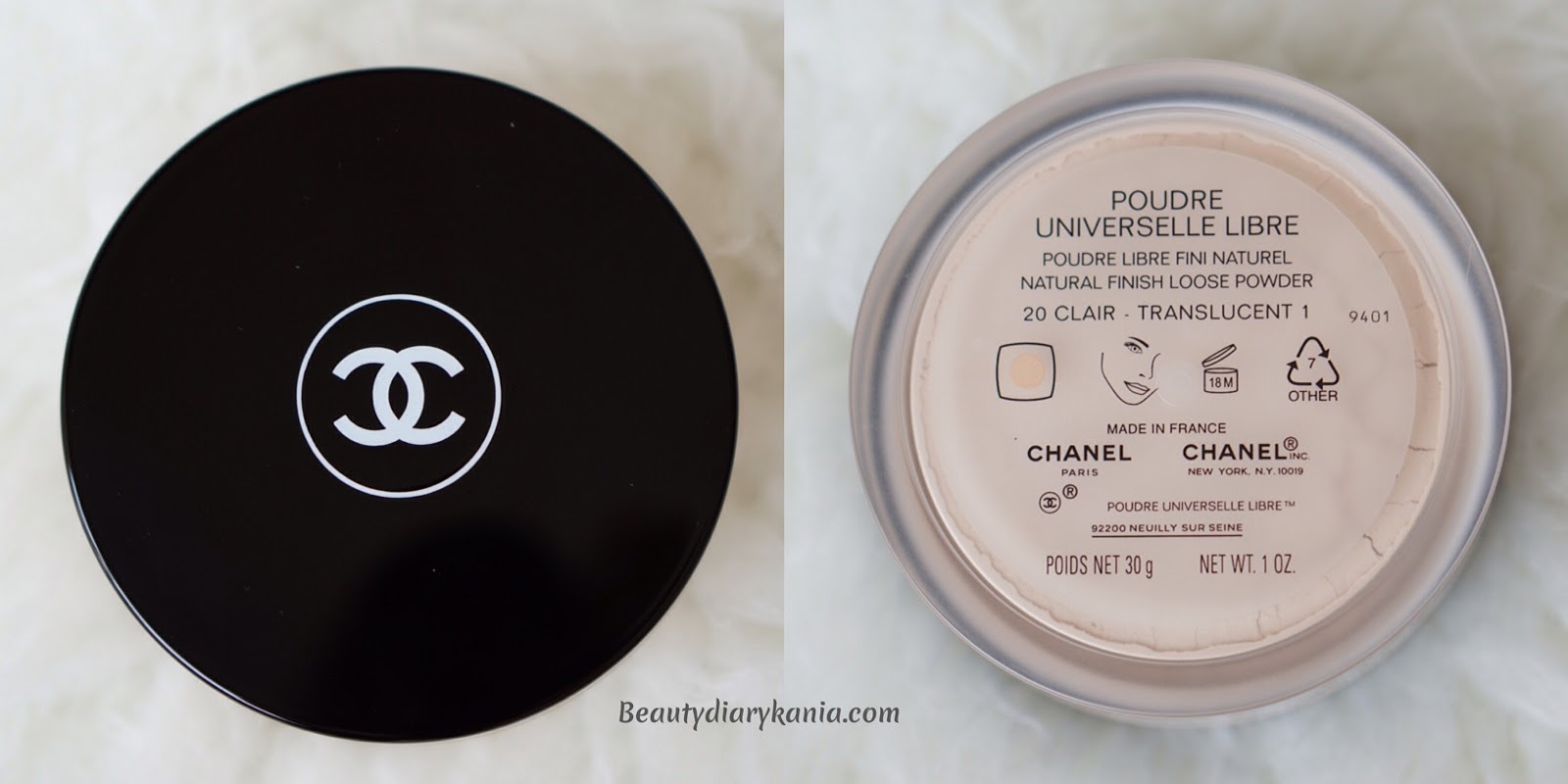 Beauty Diary Kania: Review Chanel Poudre Universelle Libre - Natural Finish Loose  Powder ( Shade 20 Claire )