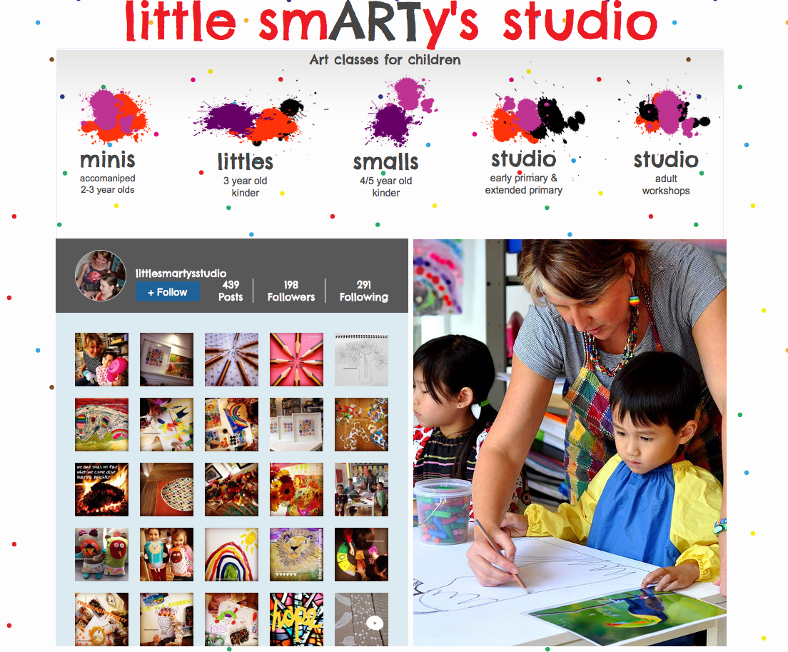 my little smARTy's studio Art Classes