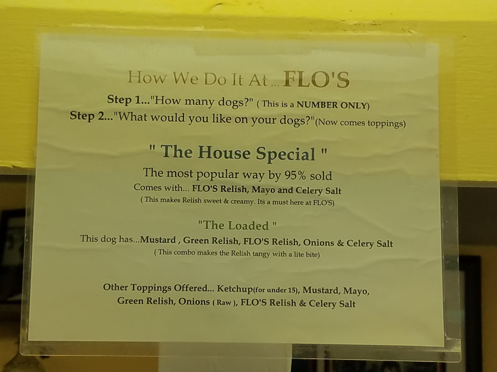 Flo's Special Hot Dog Relish Recipe 
