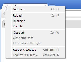 How to open a closed browser window in Chrome