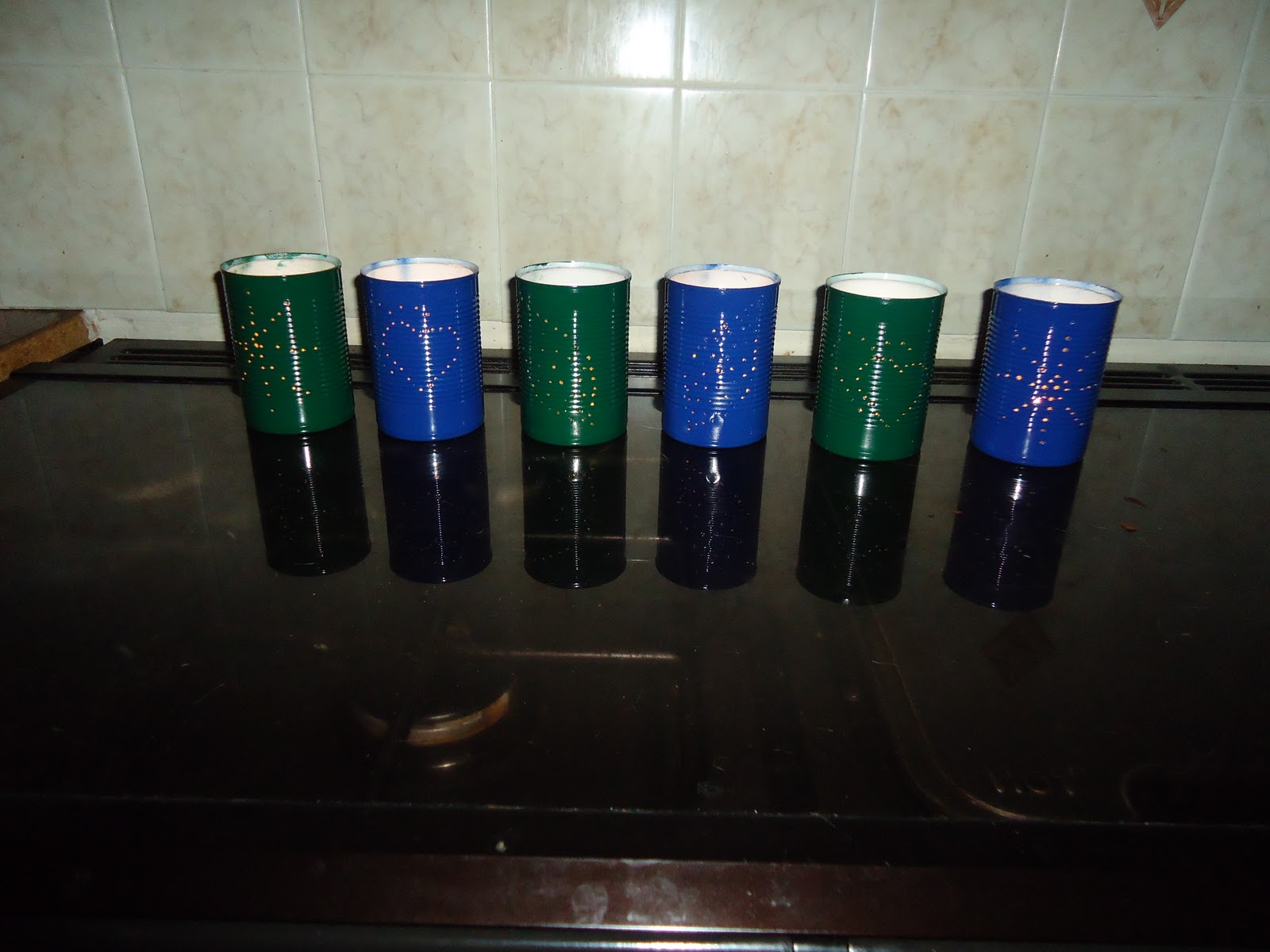 Tin Can Tea Light Holders