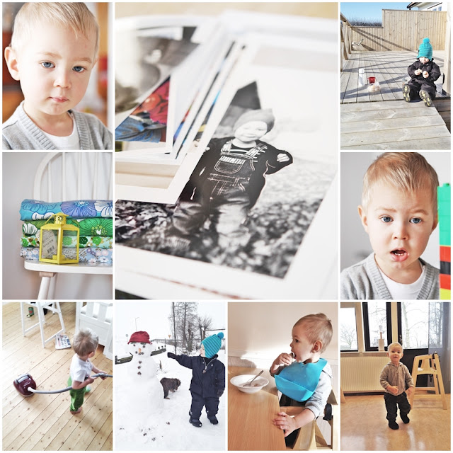 Collage Med Många Små Bilder