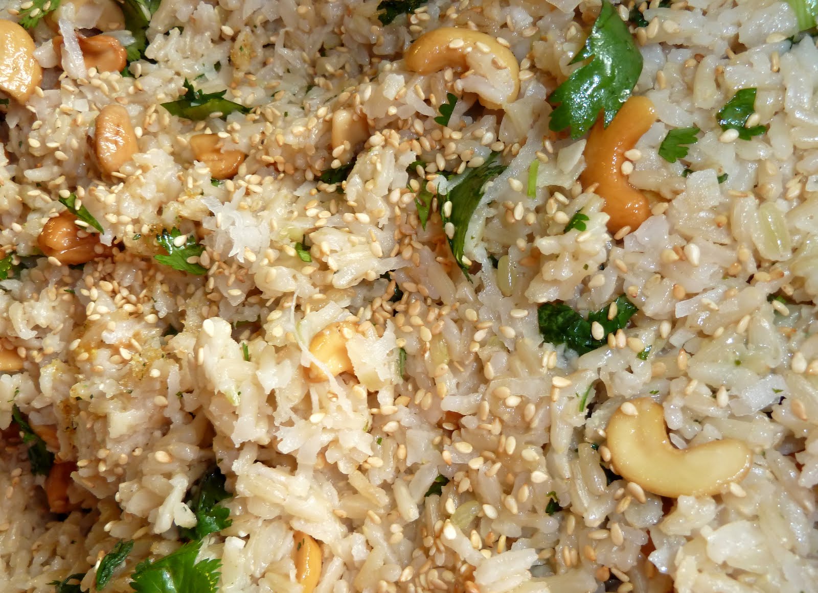 Dinner with Denise: Coconut-Cashew Brown Basmati Rice