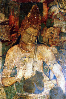 Painting of Bodhisattva Padmapani at Ajanta Cave