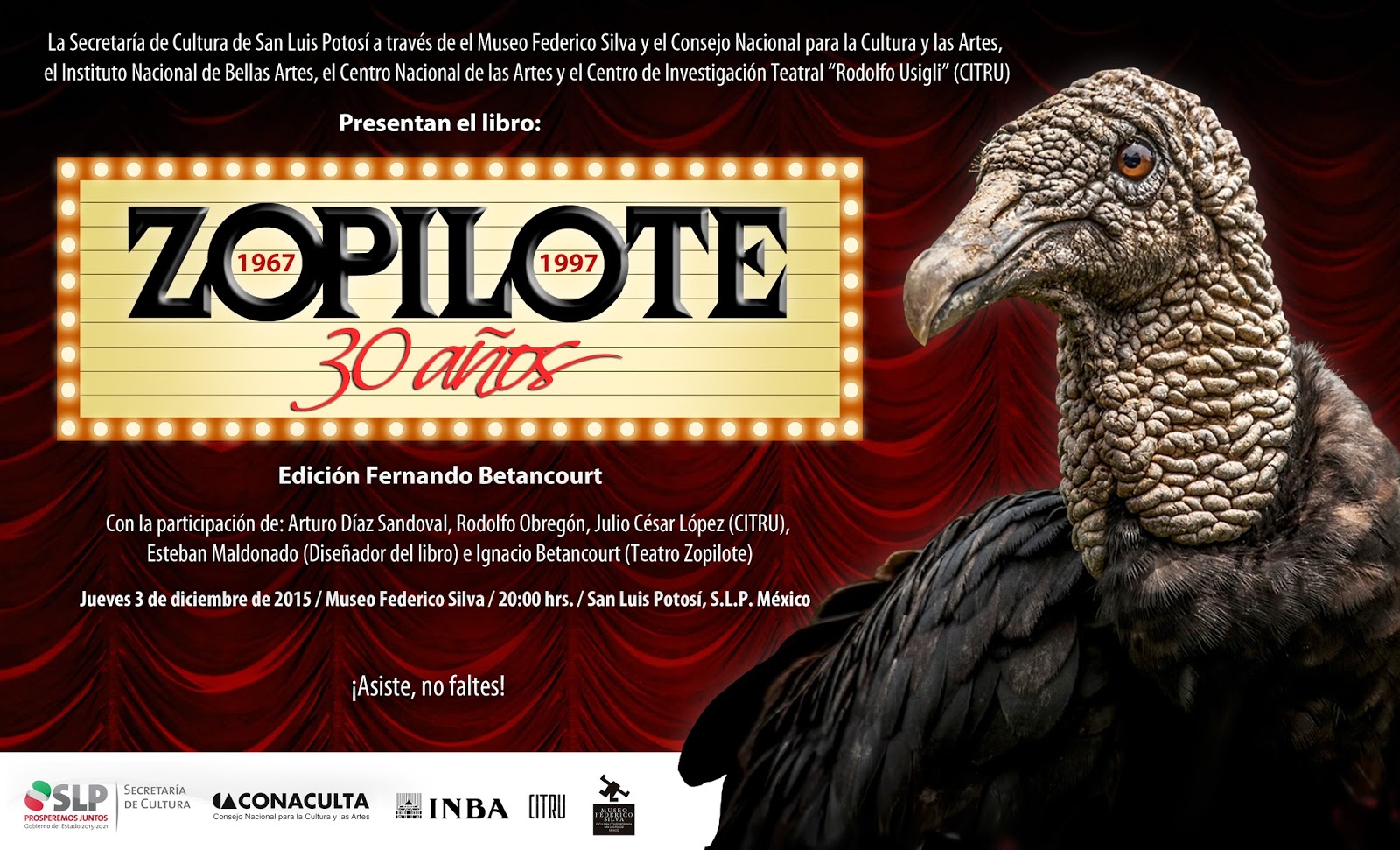 paraje tunero: Presentan el libro: 1967 TEATRO ZOPILOTE