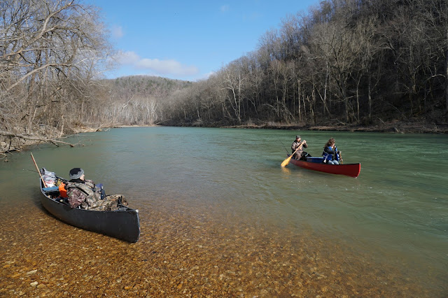 Eleven Point River fishing canoes