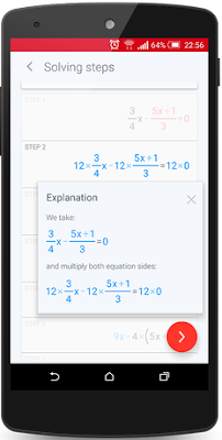 تطبيق PhotoMath لحل المسائل الرياضية كامل للأندرويد