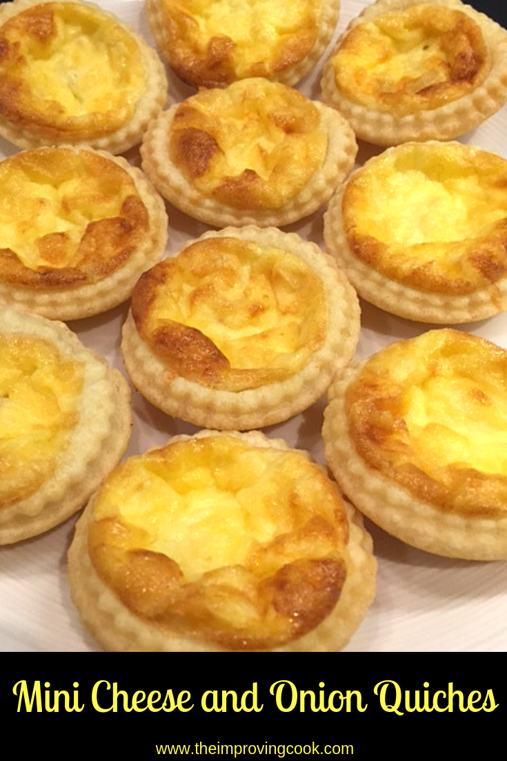 Mini Cheese and Onion Quiches