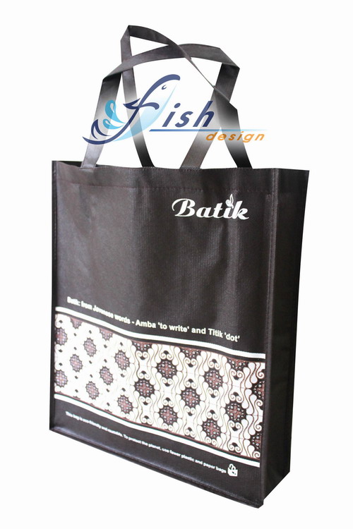Tas Promosi Spunbond Batik Hitam