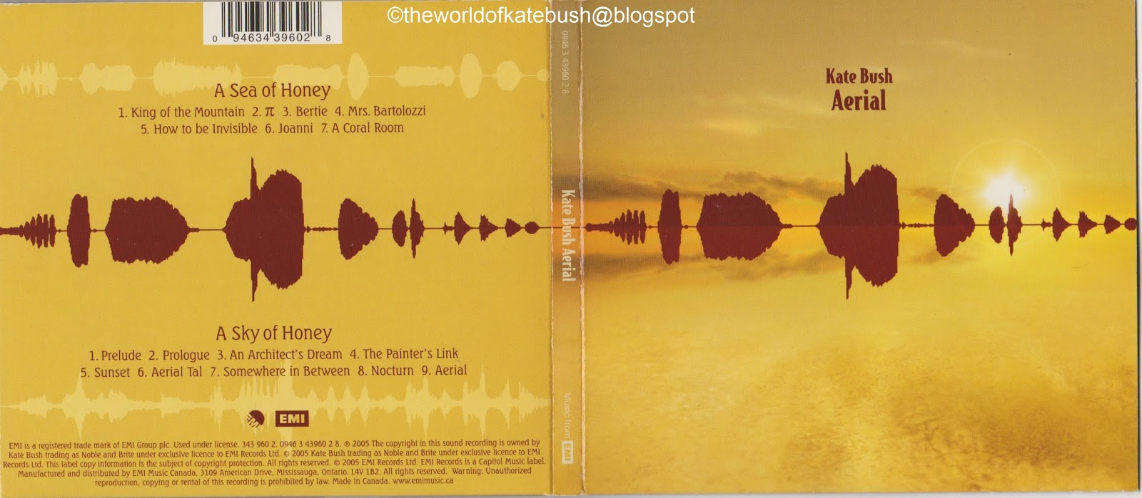 THE WORLD OF KATE BUSH Aerial Canada Double CD Release First Issue