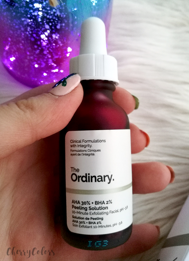 The Ordinary AHA 30% + BHA 2% Peeling Solution - Cherry Colors ...