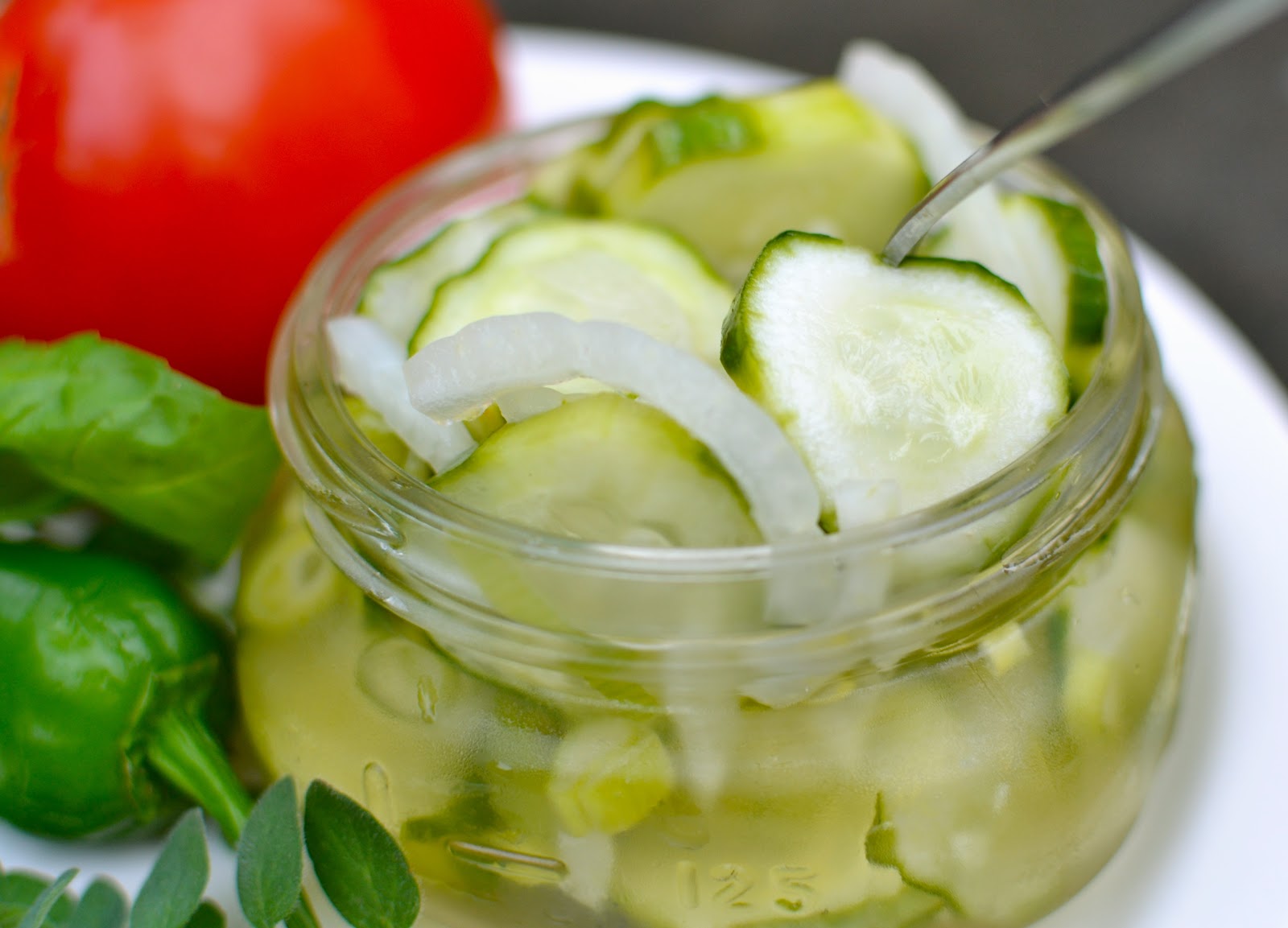 Cucumber and onion refrigerator pickles