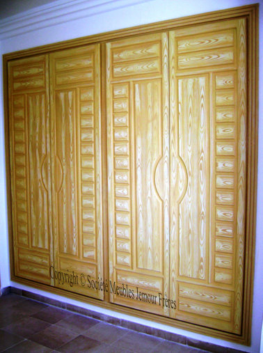 Placard Mural En Mdf Brut Societe Meubles Jemour Freres