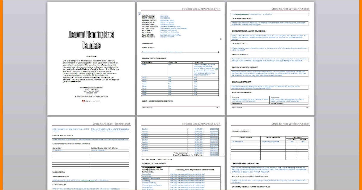 Strategic account business plan image