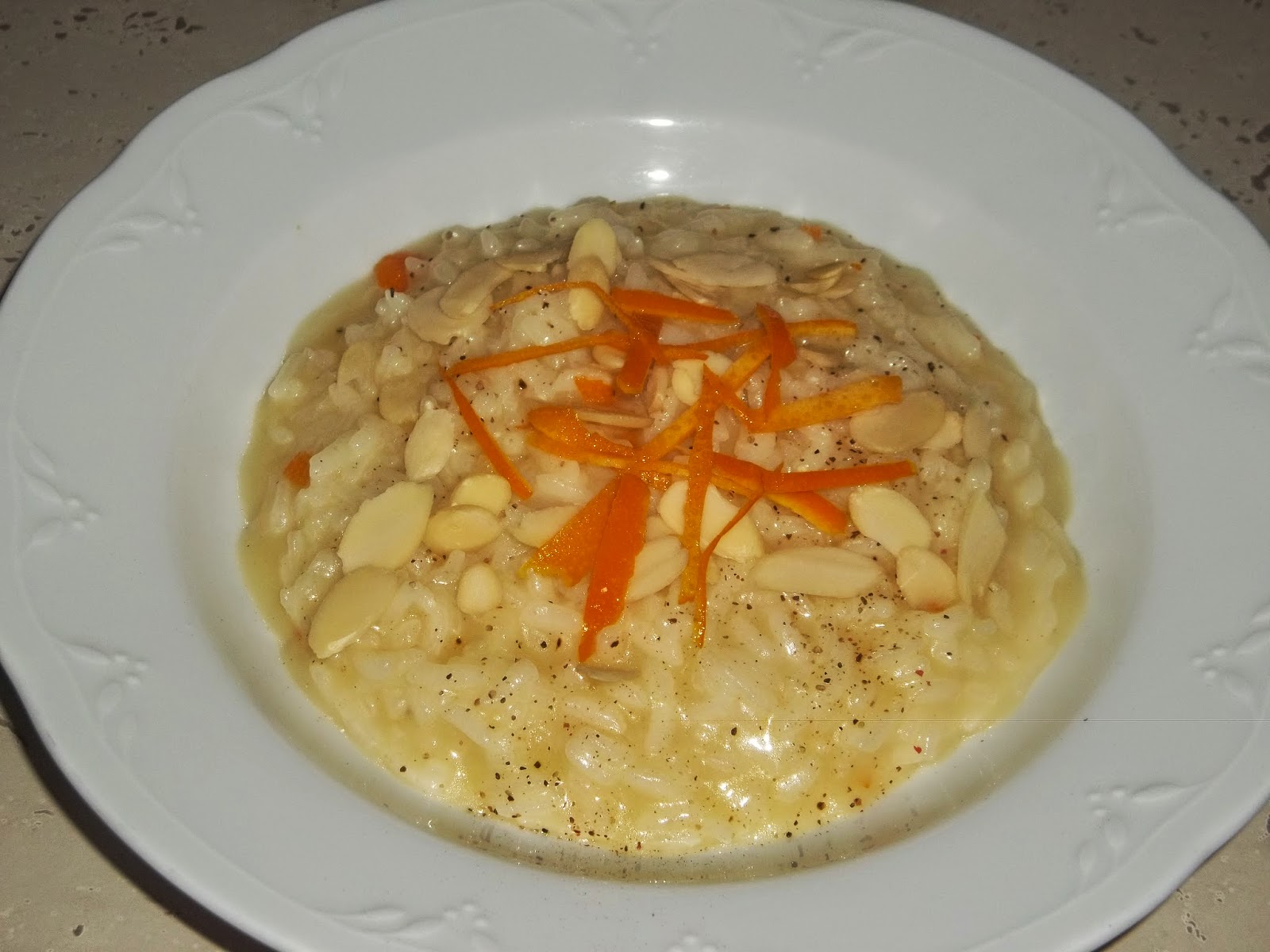 .. delicato profumato risotto all'arancia bimby ..