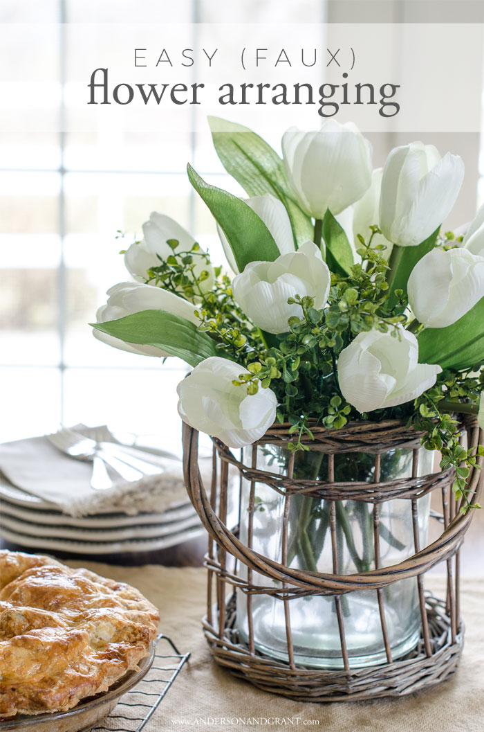 (faux) flower arranging 101 anderson + grant