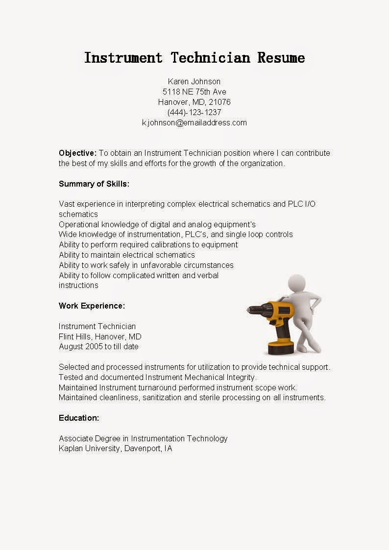 resume-samples-instrument-technician-resume-sample