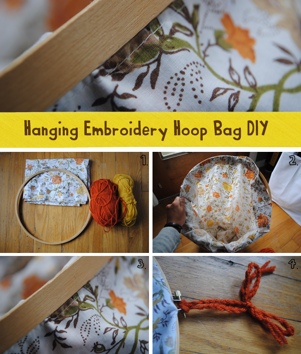 Hanging Embroidery Hoop Bag DIY Polka Dots are Love