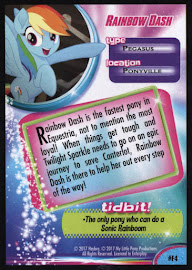 My Little Pony Rainbow Dash MLP the Movie Trading Card