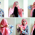 Tutorial Hijab Ala Laudya Chintya Bella Segi Empat