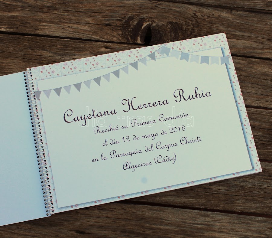 Libro de firmas Primera Comunión