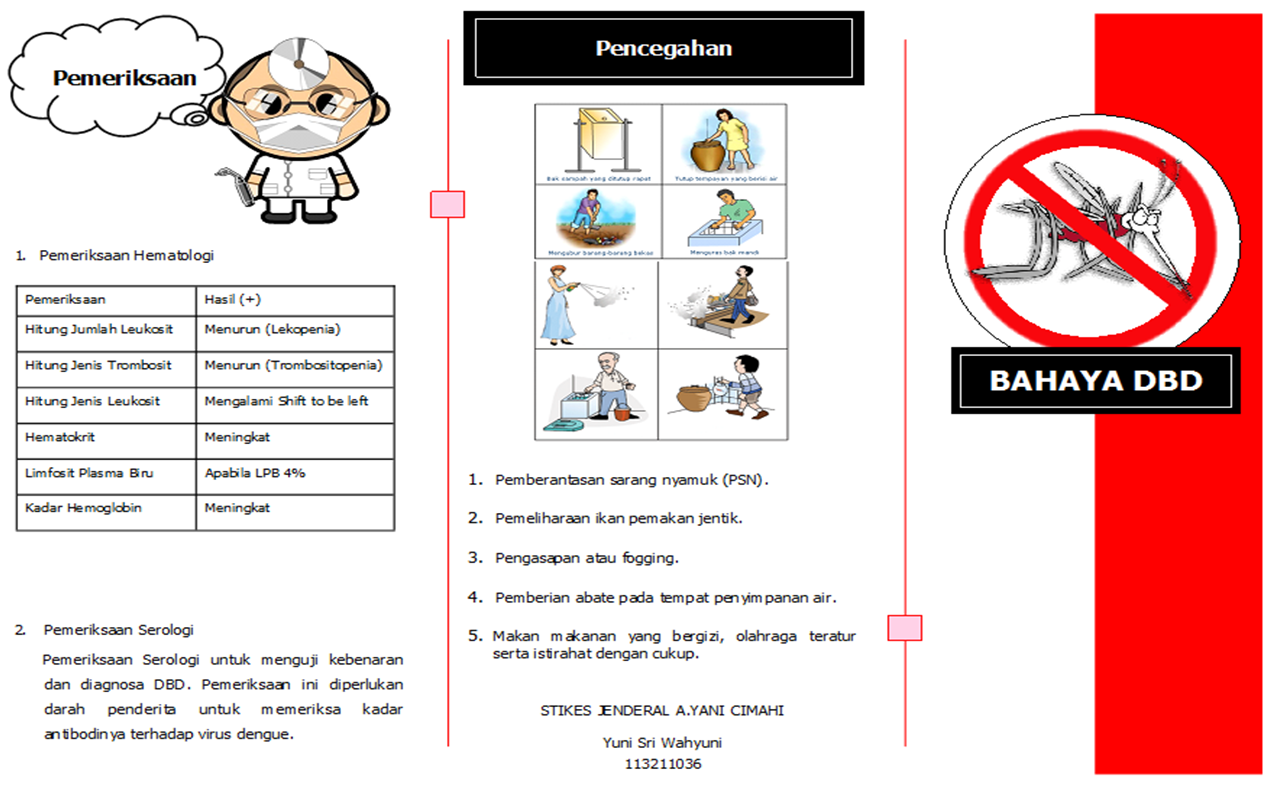 Contoh Gambar Leaflet Lengkap Dbd  My Personnal blog